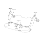 Diagram for 1999 Hyundai Accent Seat Belt - 89810-25500-LT