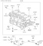 Diagram for 2000 Hyundai Accent Knock Sensor - 39250-22600