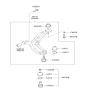 Diagram for Hyundai Accent Ball Joint - 54503-25A00