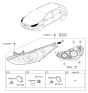 Diagram for 2014 Hyundai Elantra GT Headlight - 92101-A5050