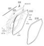 Diagram for Hyundai Elantra GT Door Seal - 83120-A5000