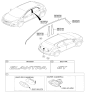 Diagram for Hyundai Elantra GT Emblem - 86315-A5000