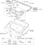 Diagram for Hyundai Tailgate Handle - 81260-A5000