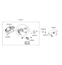 Diagram for 2005 Hyundai Sonata Steering Wheel - 56110-3K240-QZ