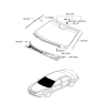 Diagram for 2005 Hyundai Sonata Windshield - 86110-3K200
