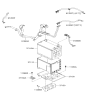 Diagram for 2005 Hyundai Sonata Battery Tray - 37150-3K200