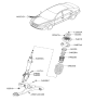 Diagram for Hyundai Sonata Shock And Strut Mount - 54630-3K000