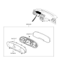 Diagram for 2005 Hyundai Sonata Instrument Cluster - 94001-3K150