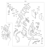 Diagram for Hyundai A/C Service Cap - 84726-1R000