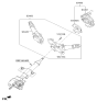 Diagram for Hyundai Accent Turn Signal Switch - 93410-1R001