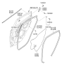 Diagram for 2011 Hyundai Accent Door Moldings - 83134-1R000