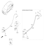 Diagram for Hyundai Accent Fuel Door - 69510-0U200