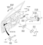 Diagram for Hyundai Accent Door Handle - 82610-1R020-SDH