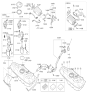 Diagram for Hyundai Fuel Filler Neck - 31030-1R501