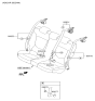 Diagram for 2012 Hyundai Accent Seat Belt - 89810-1R500-RY