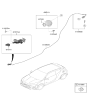 Diagram for Hyundai Veloster N Fuel Door Release Cable - 81590-J3000
