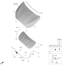 Diagram for 2019 Hyundai Veloster Hood Latch - 81130-J3000