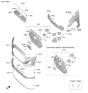 Diagram for 2019 Hyundai Veloster License Plate - 86519-J3000