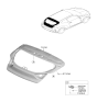 Diagram for 2019 Hyundai Veloster Liftgate Hinge - 79780-J3000