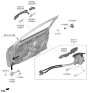 Diagram for 2021 Hyundai Veloster Door Latch Assembly - 81310-J3001