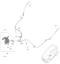Diagram for Hyundai Veloster Parking Brake Cable - 59770-J3300