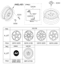 Diagram for Hyundai Spare Wheel - 52910-J3150