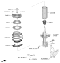 Diagram for Hyundai Veloster Shock Absorber - 54651-J3AC0