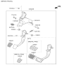 Diagram for 2019 Hyundai Elantra Brake Pedal - 32800-J3100