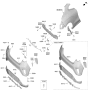 Diagram for 2021 Hyundai Veloster Bumper - 86611-J3000