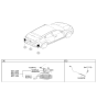 Diagram for 2020 Hyundai Veloster Parking Assist Distance Sensor - 99140-K9100