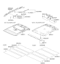 Diagram for 2000 Hyundai Elantra Sun Visor - 85202-2D400-ZR