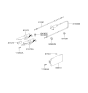 Diagram for 2003 Hyundai Elantra Fuel Door Release Cable - 81280-2D000