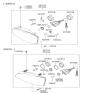 Diagram for 2000 Hyundai Elantra Light Socket - 92161-3C000