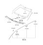 Diagram for 2004 Hyundai Elantra Windshield - 86110-2D015