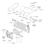 Diagram for 2004 Hyundai Elantra Cooling Fan Assembly - 97730-2D000