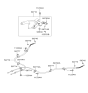 Diagram for 2006 Hyundai Elantra Parking Brake Cable - 59760-2D340