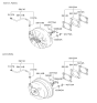 Diagram for 2000 Hyundai Elantra Brake Booster Vacuum Hose - 59131-2D300