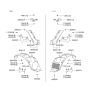 Diagram for 2005 Hyundai Elantra Mud Flaps - 86832-2D000