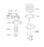 Diagram for Hyundai Elantra Shock And Strut Mount - 54610-2D100