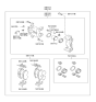 Diagram for 2004 Hyundai Elantra Brake Pad Set - S5810-12DA3-1NA