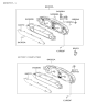 Diagram for Hyundai Elantra Speedometer - 94004-2D021
