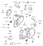 Diagram for 2000 Hyundai Elantra Motor And Transmission Mount - 43122-28501