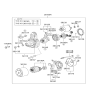 Diagram for 1997 Hyundai Elantra Starter Motor - 36100-23100-RM