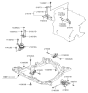 Diagram for 2003 Hyundai Elantra Engine Mount - 21810-2D100