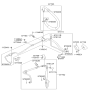 Diagram for Hyundai Elantra A/C Hose - 97773-2D010