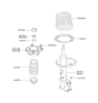 Diagram for 2006 Hyundai Elantra Shock Absorber - 55361-2D000