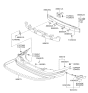 Diagram for 2003 Hyundai Elantra Bumper - 86610-2D600