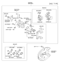 Diagram for 2004 Hyundai Elantra Brake Pad Set - 58302-2DA00