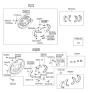 Diagram for Hyundai Brake Bleeder Screw - 58125-44001