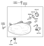 Diagram for Hyundai Santa Fe Headlight - 92101-26250